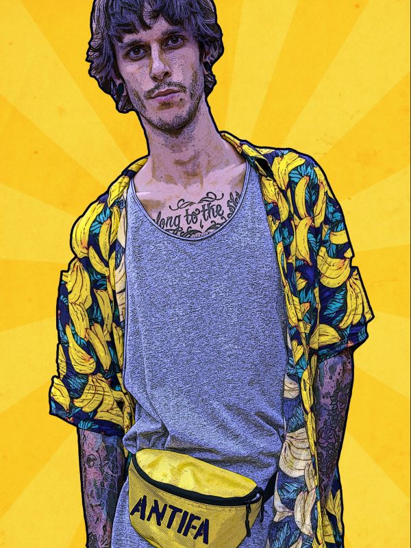 antifa man merged